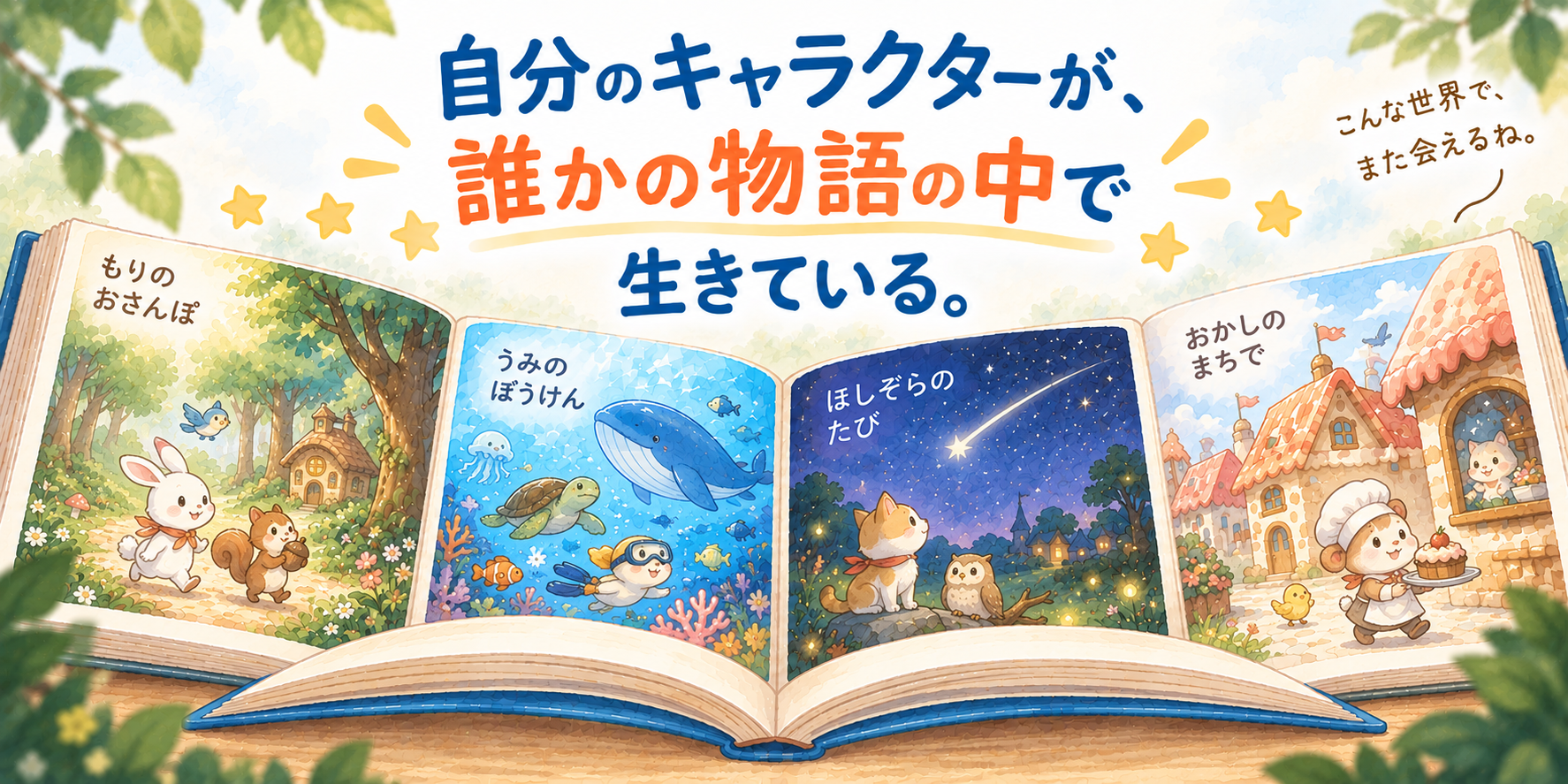 自分のキャラクターが、誰かの物語の中で生きている。